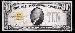 Ten Dollar Bill Gold Certificate Series 1928 US Currency Good or Better