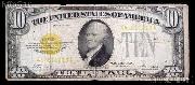 Ten Dollar Bill Gold Certificate Series 1928 US Currency