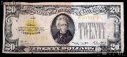 Twenty Dollar Bill Gold Certificate Series 1928 US Currency