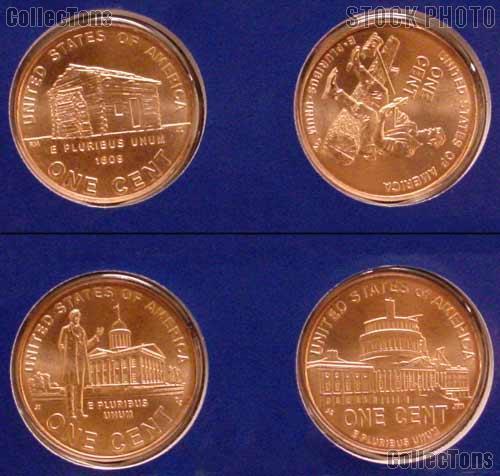 2009 Lincoln Bicentennial Cent Complete Philadelphia Set SATIN FINISH 95% Copper