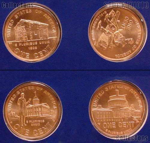 2009 Lincoln Bicentennial Cent Complete Philadelphia Set SATIN FINISH 95% Copper