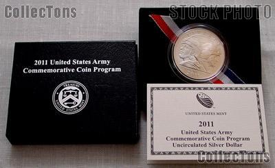 2011-S United States Army Commemorative Uncirculated (BU) Silver Dollar