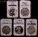 2011 25th Anniversary American Silver Eagle Set (5 Coins) in NGC Early Release MS 69 & PF 69