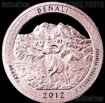2012-S Alaska Denali National Park Quarter GEM SILVER PROOF America the Beautiful
