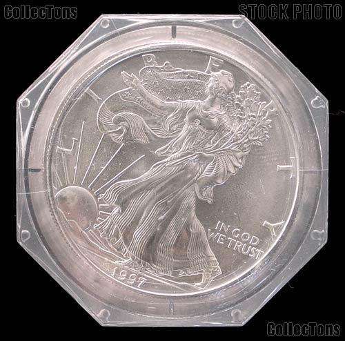 1997 American Silver Eagle Roll 20 Coins in ANACS-BU (Brilliant Uncirculated)