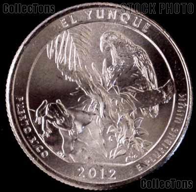 2012-P Puerto Rico El Yunque National Park Quarter GEM BU America the Beautiful