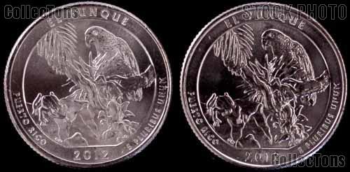 2012 P & D Puerto Rico El Yunque National Park Quarters GEM BU America the Beautiful