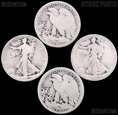 1921-D Walking Liberty Silver Half Dollar - Key Date Filler