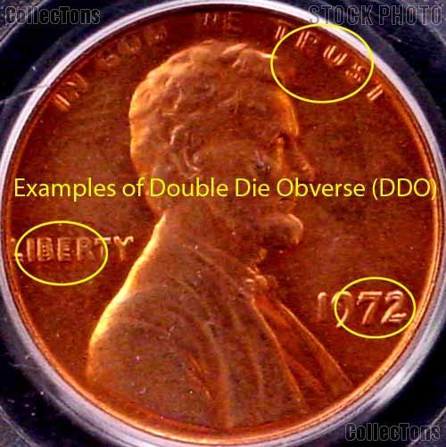 1972 Doubled Die Obverse DDO Lincoln Memorial Cent in PCGS MS 64 RD (Red)