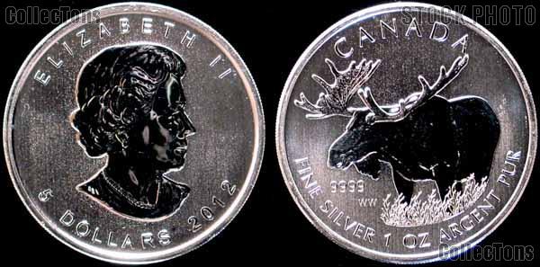 2012 Canadian Silver Moose Coins - Wild Life Series