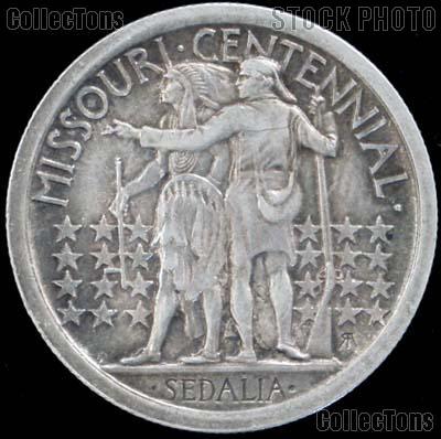 Missouri Centennial Silver Commemorative Half Dollar (1921) in XF+ Condition