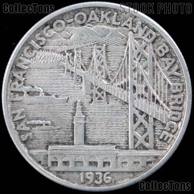 San Francisco-Oakland Bay Bridge Opening Silver Commemorative Half Dollar (1936) in XF+ Condition