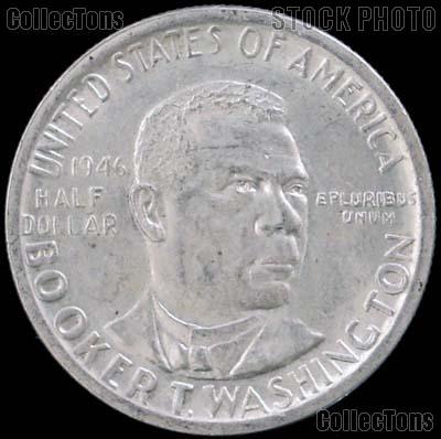 Booker T. Washington Memorial Silver Commemorative Half Dollar (1946-1951) in XF+ Condition