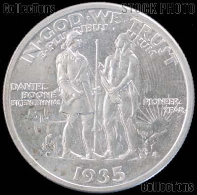 Daniel Boone Bicentennial Silver Commemorative Half Dollar (1934-1938) in XF+ Condition