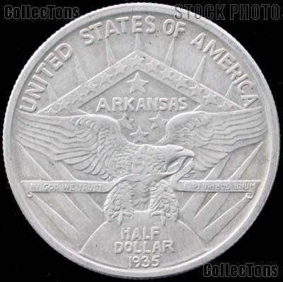 Arkansas Centennial Silver Commemorative Half Dollar (1935-1939) in XF+ Condition