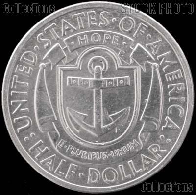 Providence Rhode Island Tercentenary Silver Commemorative Half Dollar (1936) in XF+ Condition