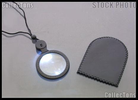 3x, 8x Illuminated Necklace Style Magnifier