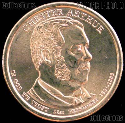2012-P Chester A Arthur Presidential Dollar GEM BU 2012 Arthur Dollar