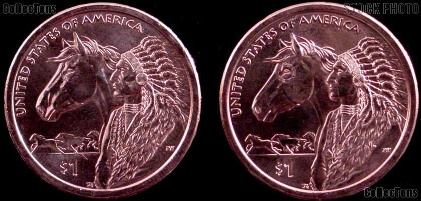 2012 P & D Native American Dollars BU 2012 Sacagawea Dollars SAC