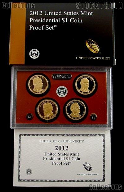 2012 PRESIDENTIAL DOLLAR PROOF SET * 4 Coin U.S. Mint Proof Set