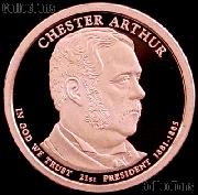 2012-S Chester A Arthur Presidential Dollar GEM PROOF Coin