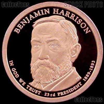 2012-S Benjamin Harrison Presidential Dollar GEM PROOF Coin