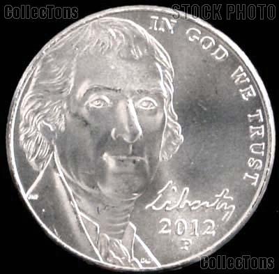 2012-P Jefferson Nickel Gem BU (Brilliant Uncirculated)