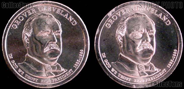 2012 P & D Grover Cleveland 1885 Presidential Dollar GEM BU 2012 Cleveland Dollars