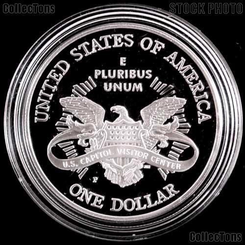 2001-P Proof U.S. Capitol Visitor Center Commemorative Silver Dollar
