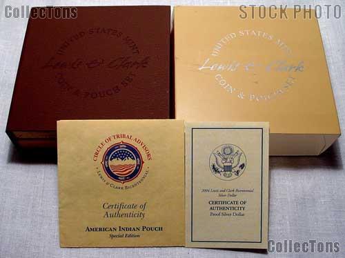 2004 Lewis and Clark Coin and Pouch Set from the US Mint