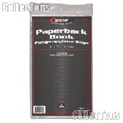 BCW Polypropylene Bags for Paperback Books, pack of 100