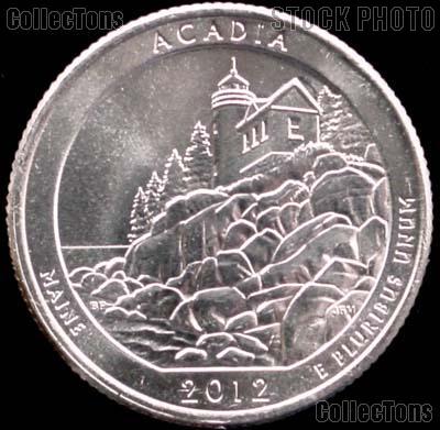 2012-P Maine Acadia National Park Quarter GEM BU America the Beautiful