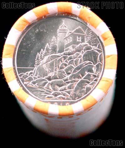 2012-D Maine Acadia National Park Quarters Bank Wrapped Roll 40 Coins GEM BU