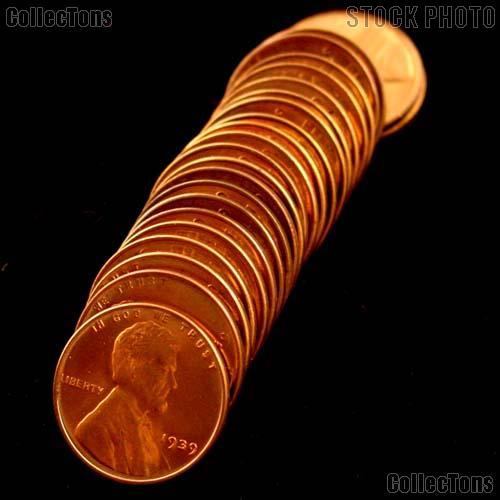 1939 Lincoln Wheat Cent in Uncirculated Condition from Original Roll