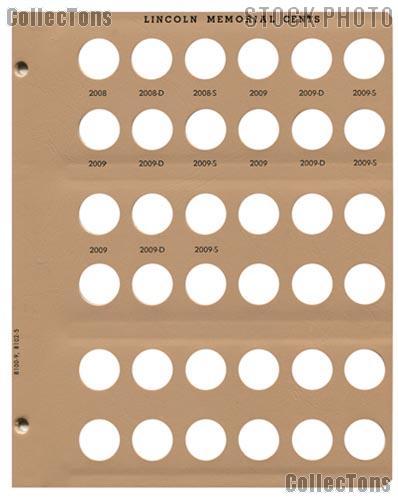 Dansco Update Page #5 for Lincoln Cents Album #8102