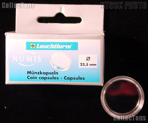 10 Lighthouse Coin Capsules for 23.5mm Coins 5 Guilders