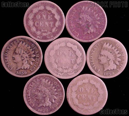1859 Indian Head Cent COPPER-NICKEL - Better Date Filler