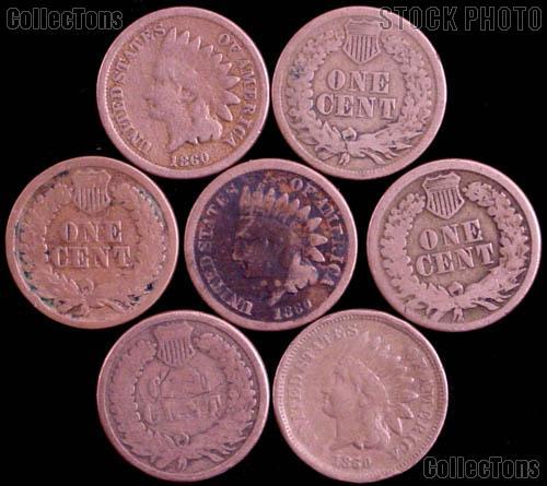 1860 Indian Head Cent COPPER-NICKEL - Better Date Filler