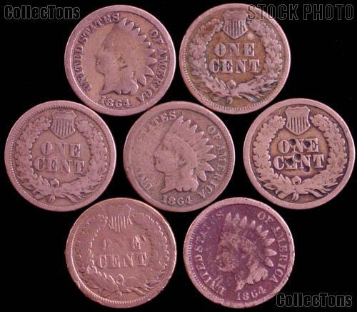 1864 Indian Head Cent COPPER-NICKEL - Better Date Filler