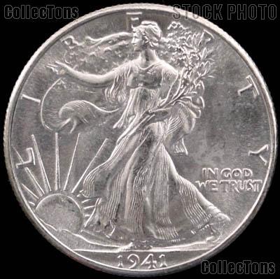 1941-D Walking Liberty Silver Half Dollar * Choice BU 1941 Walker