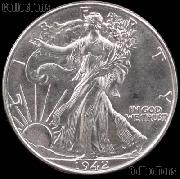 1942 Walking Liberty Silver Half Dollar * Choice BU 1942 Walker