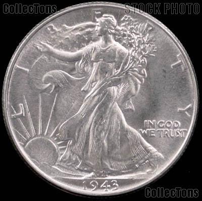 1943-D Walking Liberty Silver Half Dollar * Choice BU 1943 Walker