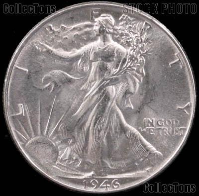 1946 Walking Liberty Silver Half Dollar * Choice BU 1946 Walker