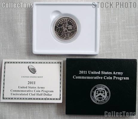 2011-D United States Army Commemorative Uncirculated (BU) Half Dollar