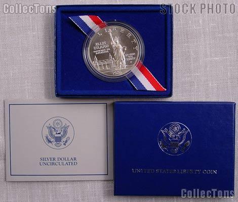 1986-P Statue of Liberty Commemorative Uncirculated (BU) Silver Dollar