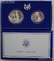 1986 Statue of Liberty Two Coin Commemorative Uncirculated (BU) Set