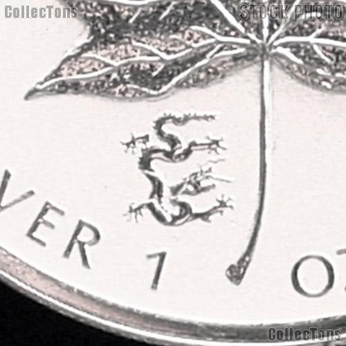 2012 Canada Silver Maple Leaf Privy Marked w/ Chinese Dragon REVERSE PROOF from RCM