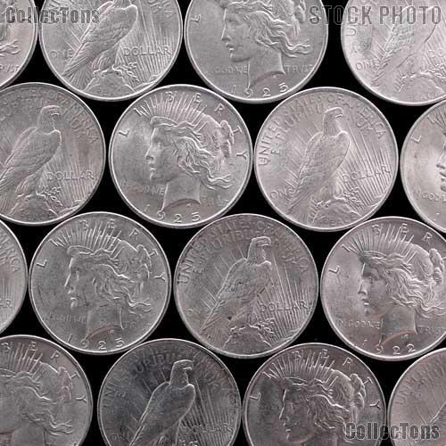 Peace Silver Dollars Mixed Dates AU+ Condition