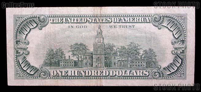 One Hundred Dollar Bill Red Seal Series 1966 US Currency