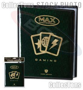 4 Pocket Page Album for Trading and Gaming Cards - Green by MAX Protection